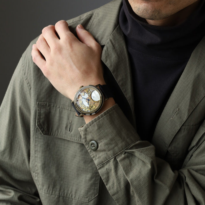 DEDEGUMO(デデグモ) 手作り 腕時計 Rev. シルバー メンズ レディース [Q41-7-SV] 京都 ハンドメイド ウォッチ ブランド