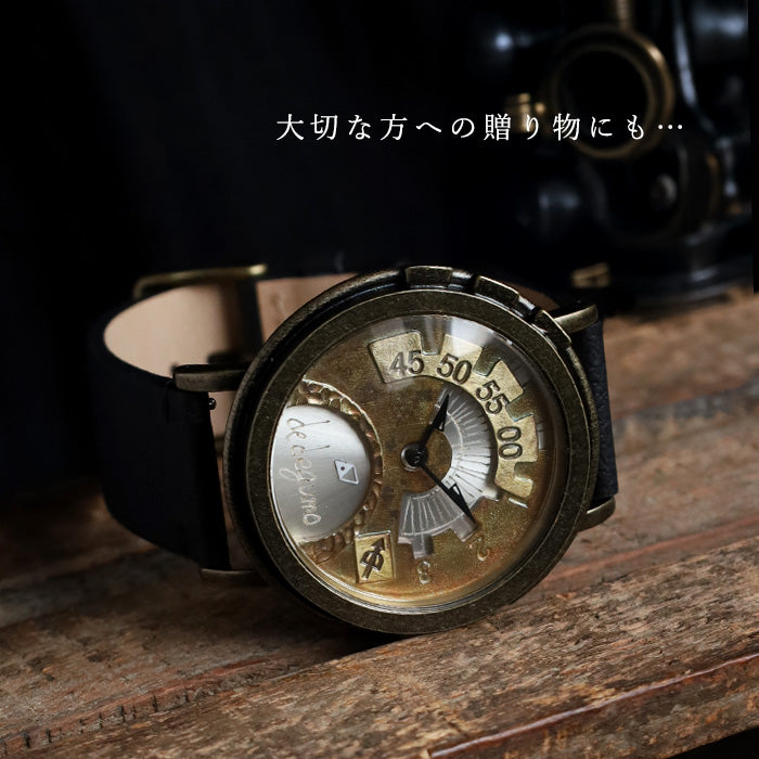 DEDEGUMO(デデグモ) 手作り 腕時計 Rev. シルバー メンズ レディース [Q41-7-SV] 京都 ハンドメイド ウォッチ ブランド