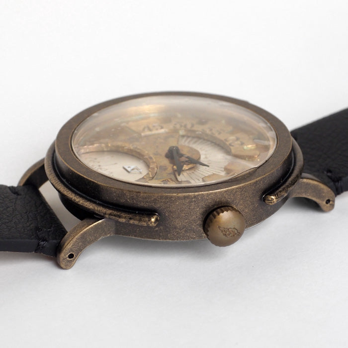 DEDEGUMO(デデグモ) 手作り 腕時計 Rev. シルバー メンズ レディース [Q41-7-SV] 京都 ハンドメイド ウォッチ ブランド