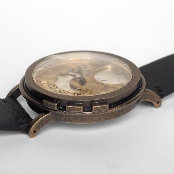 DEDEGUMO(デデグモ) 手作り 腕時計 Rev. シルバー メンズ レディース [Q41-7-SV] 京都 ハンドメイド ウォッチ ブランド