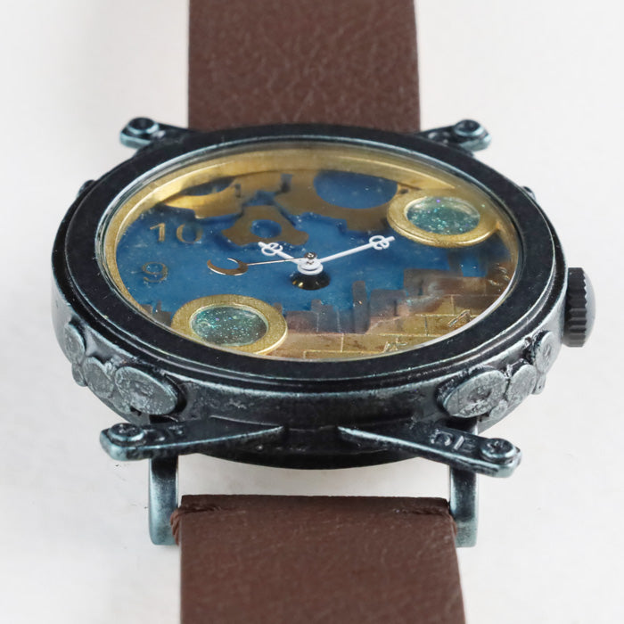 DEDEGUMO Handmade Watch Snow Globe Navy Men's Women's [Q41-8-NV] Kyoto Handmade Watch Brand 