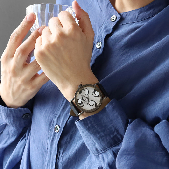 DEDEGUMO Handmade Watch Imagination Black Men's Women's [Q41-9-BK] Kyoto Handmade 