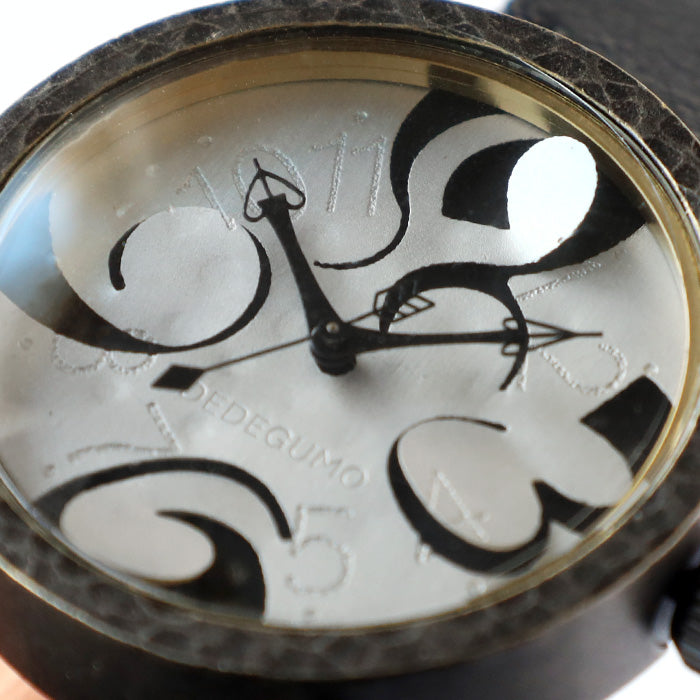 DEDEGUMO Handmade Watch Imagination Black Men's Women's [Q41-9-BK] Kyoto Handmade 