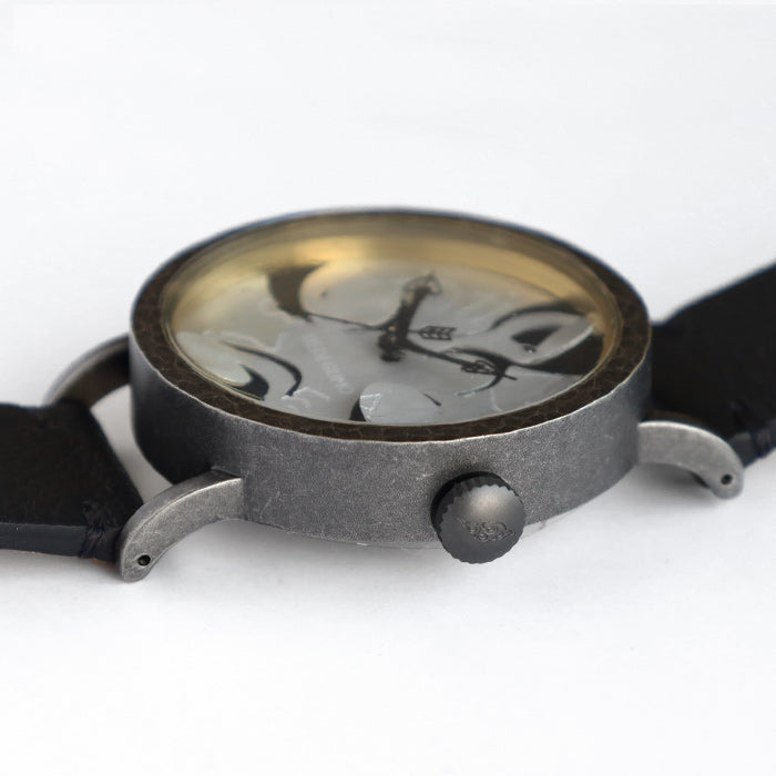 DEDEGUMO Handmade Watch Imagination Black Men's Women's [Q41-9-BK] Kyoto Handmade 