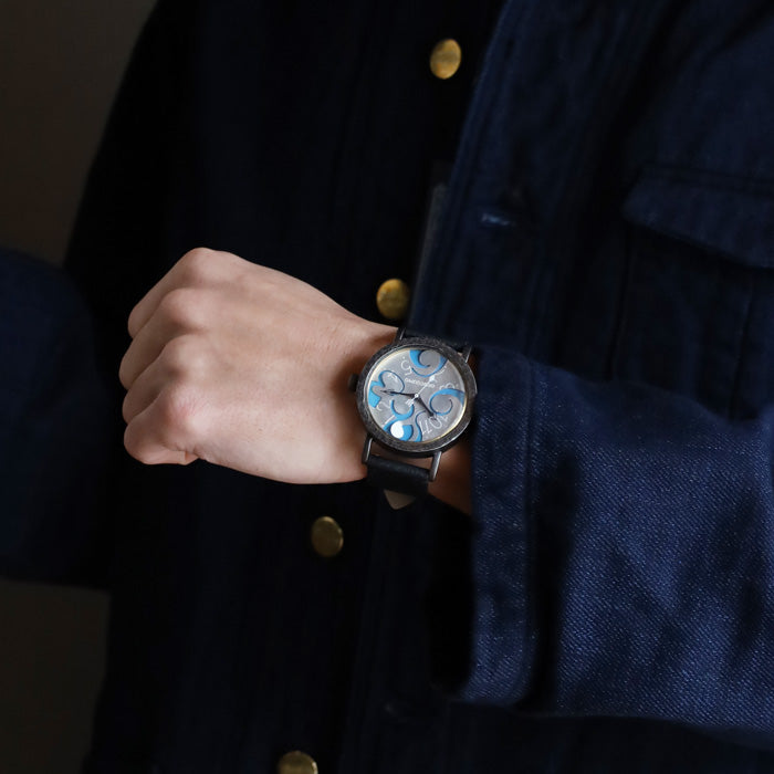 DEDEGUMO Handmade Watch Imagination Blue Men's Women's [Q41-9-BL] Kyoto Handmade 