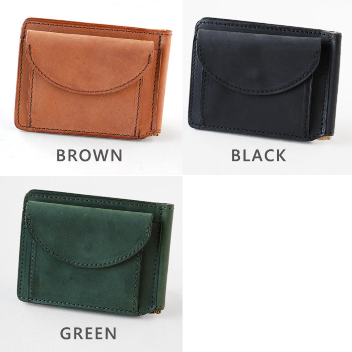 Re-ACT Texas Leather Money Clip Bi-fold Wallet (with Coin Purse) for Men and Women [RA2403-003TX] Branded Cowhide 