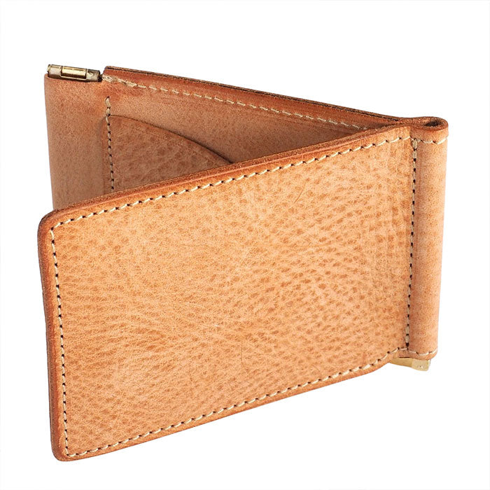 【4色】Re-ACT (リアクト) アラスカレザー 二つ折り マネークリップ 財布 [RA2203-003AK]メンズ レディース 本革 薄い コンパクト