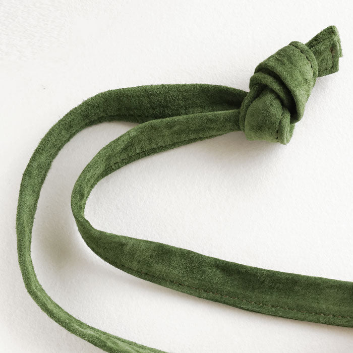 Re-ACT Pig Suede Red Cross Bag [RA2203-003PG] Sacoche Drawstring Shoulder Bag Handbag Apron 