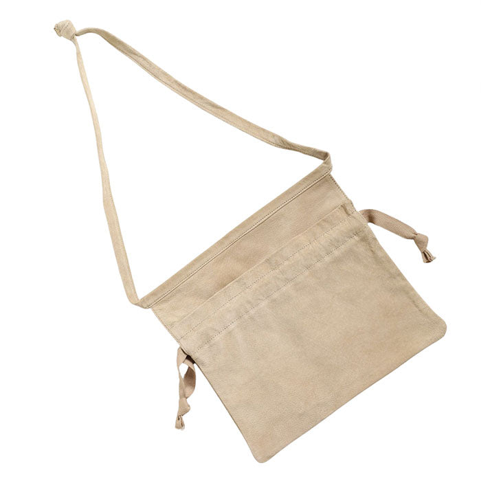 Re-ACT Pig Suede Red Cross Bag [RA2203-003PG] Sacoche Drawstring Shoulder Bag Handbag Apron 