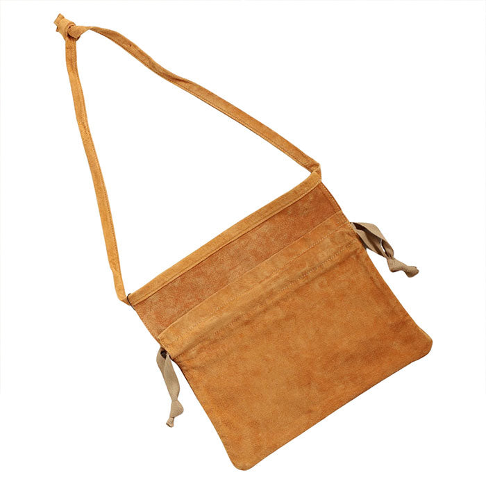 RE.ACT Re-ACT Pig Suede Red Cross Bag [RA2203-003PG] Sacoche Drawstring Shoulder Handbag Apron 