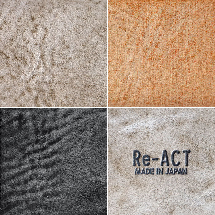 3色】RE.ACT (リアクト) アラスカレザー 三つ折りミニ財布 (小銭入れ