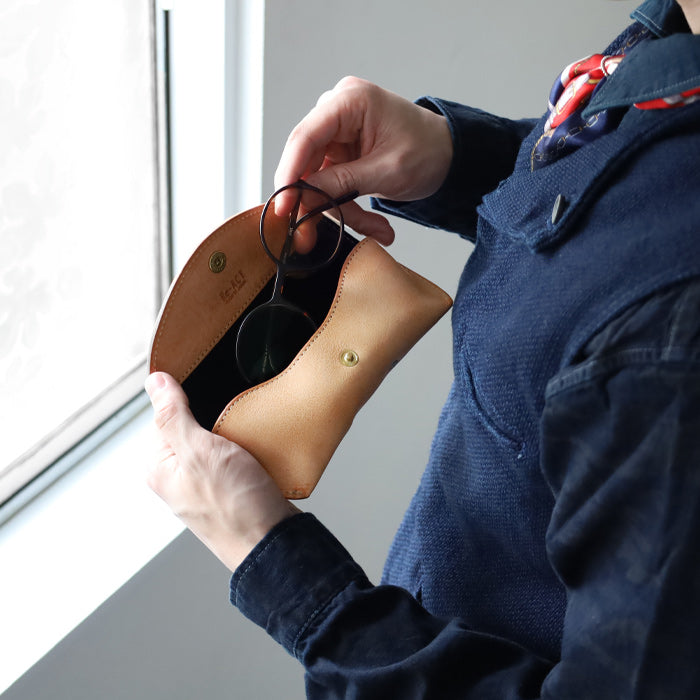 RE.ACT Alaska Leather Glasses Case Men's Women's [RA2203-008AK] 