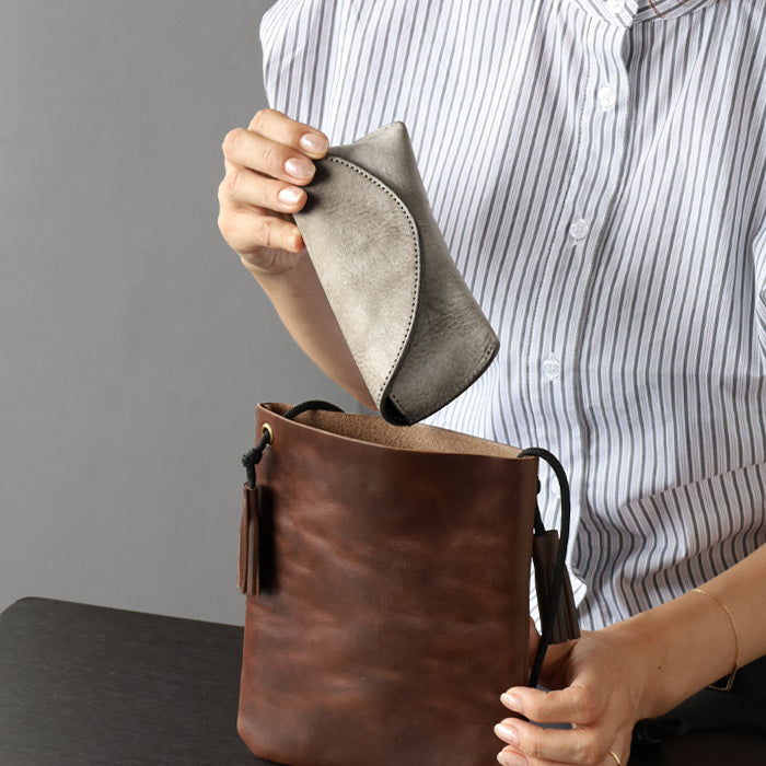 RE.ACT Alaska Leather Glasses Case Men's Women's [RA2203-008AK] 