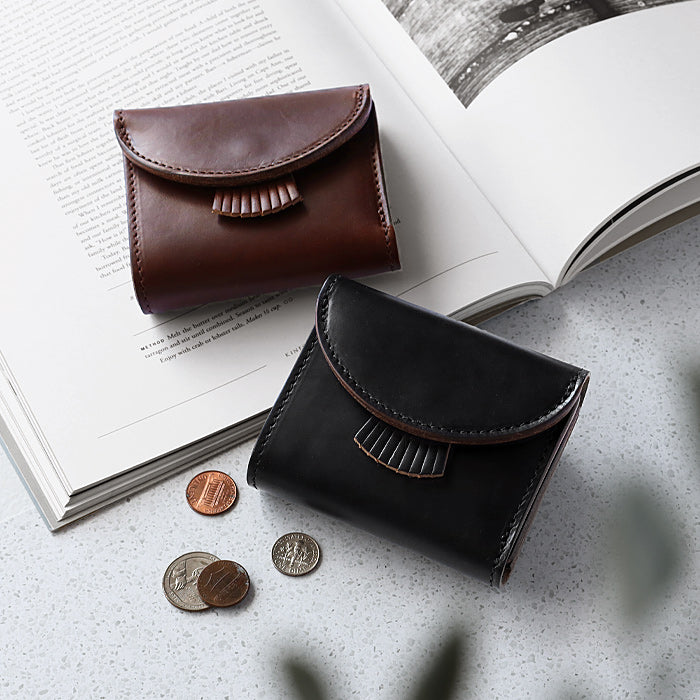 RE.ACT Chromexcel leather tri-fold mini wallet (with coin purse) ladies men [RA2303-002CX] 