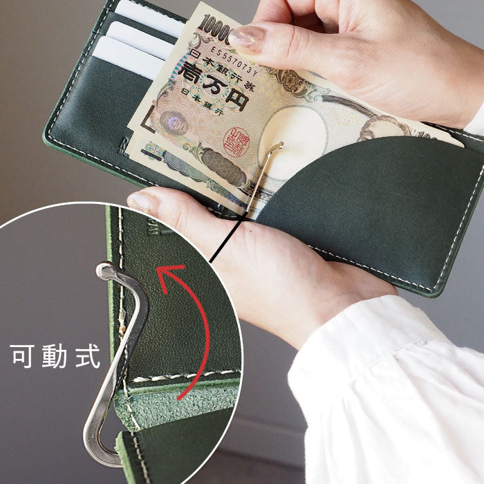 Re-ACT (リアクト) DROIDレザー 二つ折り マネークリップ 財布 [RA2309