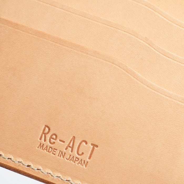 2色】Re-ACT (リアクト) コードバンレザー マネークリップ 二つ折り