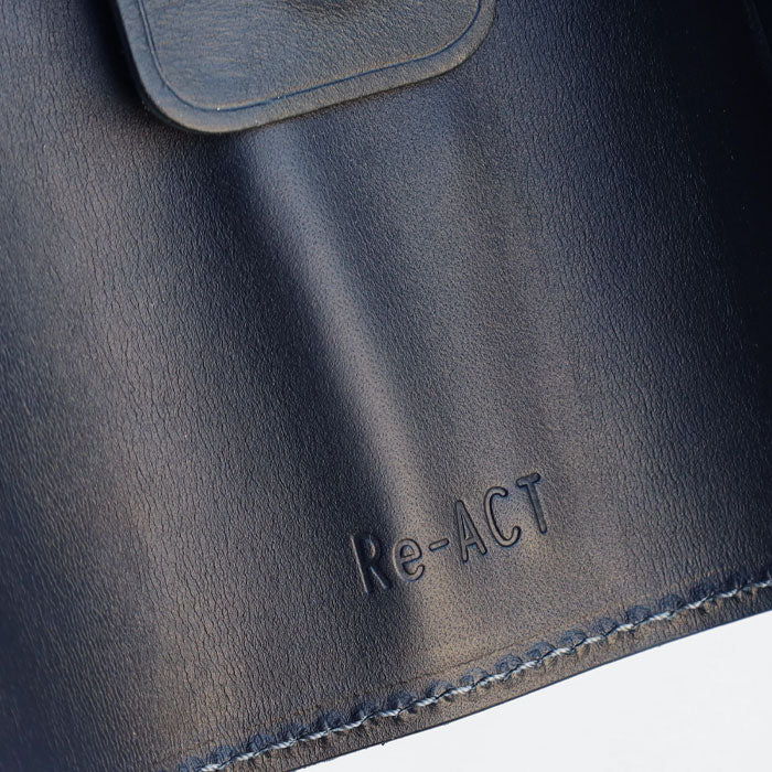 Re-ACT (リアクト) 大和藍染 キーケース ペイズリー [RA2507-007-PA] 本藍染め 天然藍染 レザー 革小物 ブランド