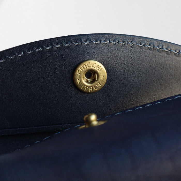 Re-ACT (リアクト) 大和藍染 キーケース 無地 ソリッド [RA2507-007-SL] 本藍染め 天然藍染 レザー 革小物 ブランド メンズ レディース スマートキー 藍染レザー