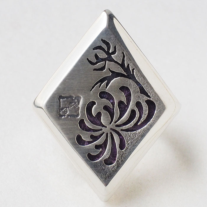 S Japanese Pattern Accessory Artist Saori Miura Kikujirdai Ring Silver 925 [SR-04] Men's Women's Sizes 6 to 17 