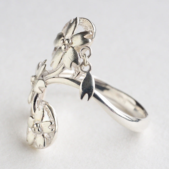 S Japanese pattern accessory artist Saori Miura Maizakura ring Silver 925 [SR-3S] Ladies size 5 to 24 