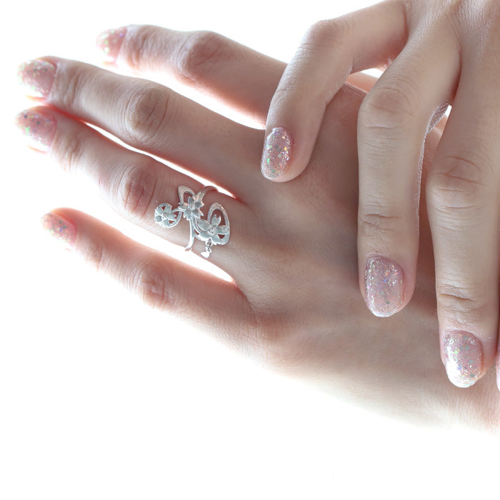 S Japanese pattern accessory artist Saori Miura Maizakura ring Silver 925 [SR-3S] Ladies size 5 to 24 