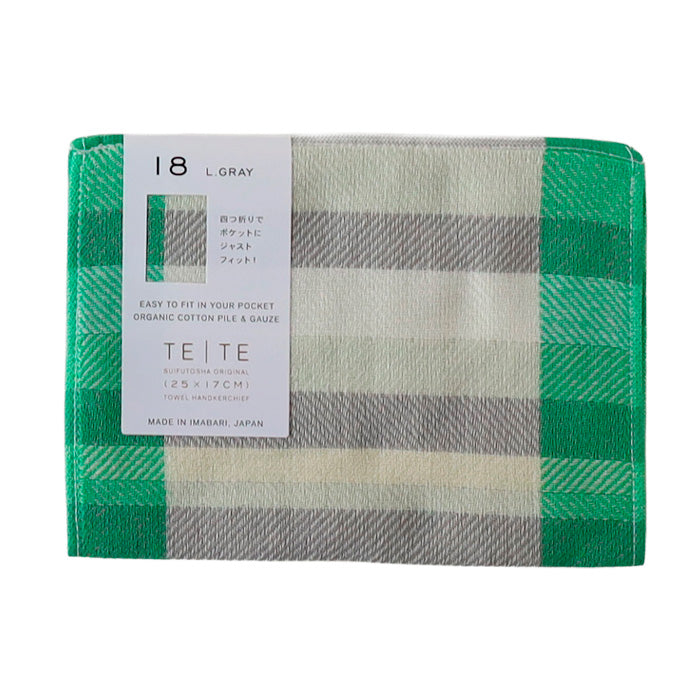 SUIFUTOSHA Cotton TETE Imabari Towel Handkerchief [S-TH-LT14] by Kobooriza Imabari Towel Brand 