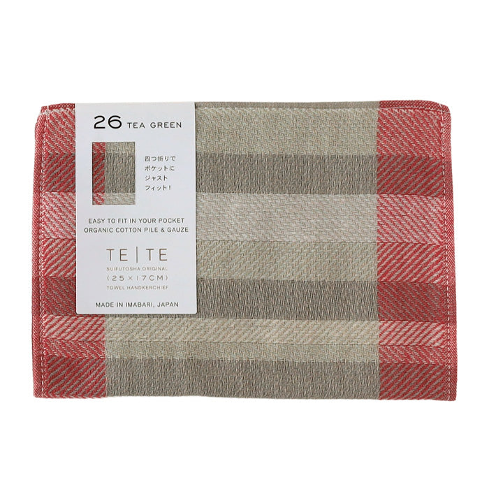 SUIFUTOSHA Cotton TETE Imabari Towel Handkerchief [S-TH-LT14] by Kobooriza Imabari Towel Brand 