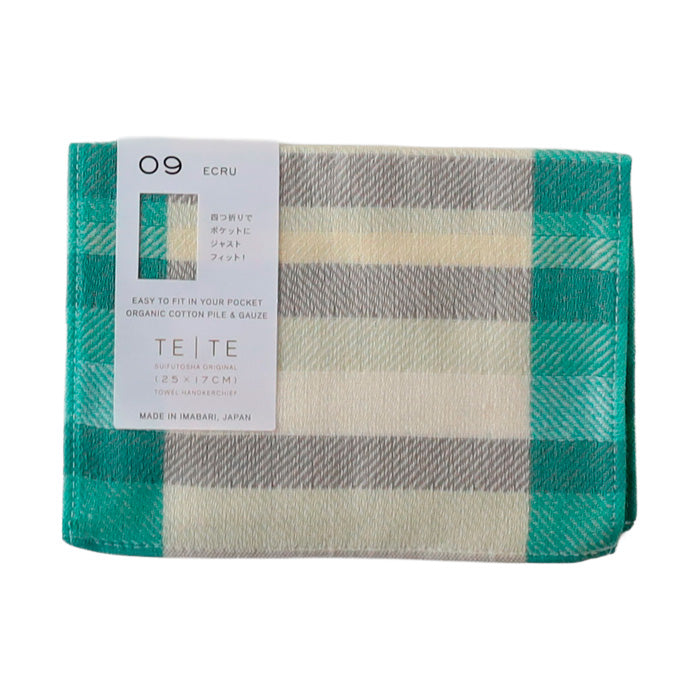SUIFUTOSHA Cotton TETE Imabari Towel Handkerchief [S-TH-LT14] by Kobooriza Imabari Towel Brand 
