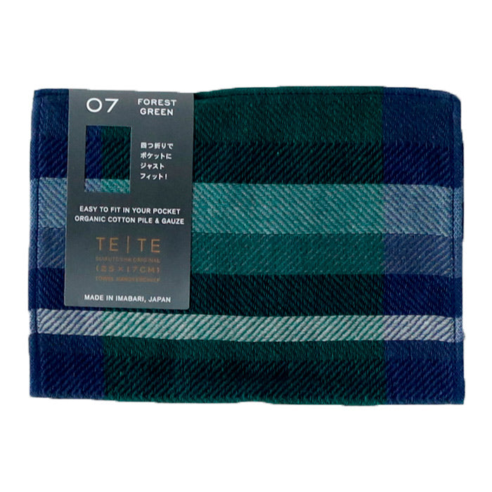 [9 Colors] SUIFUTOSHA TETE BLACK Imabari Towel Handkerchief [S-TH-LT15] Kobooriza Imabari Towel Brand