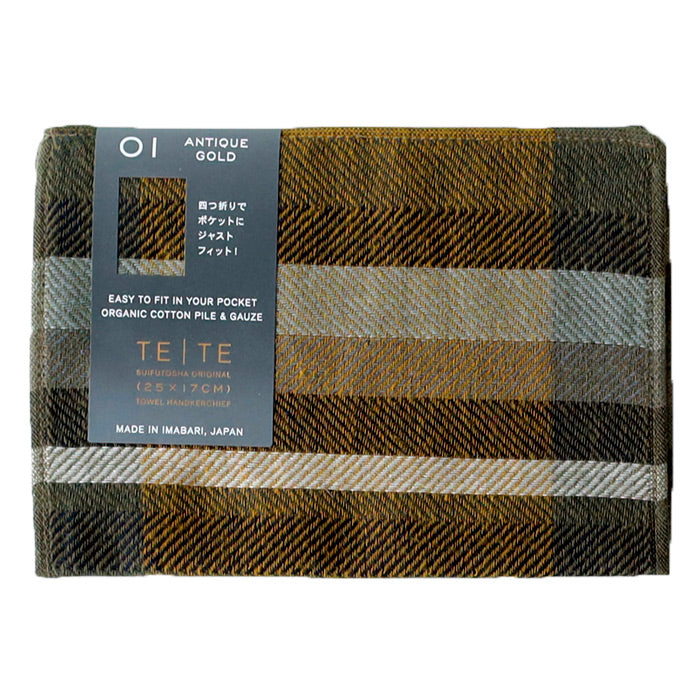 [9 Colors] SUIFUTOSHA TETE BLACK Imabari Towel Handkerchief [S-TH-LT15] Kobooriza Imabari Towel Brand