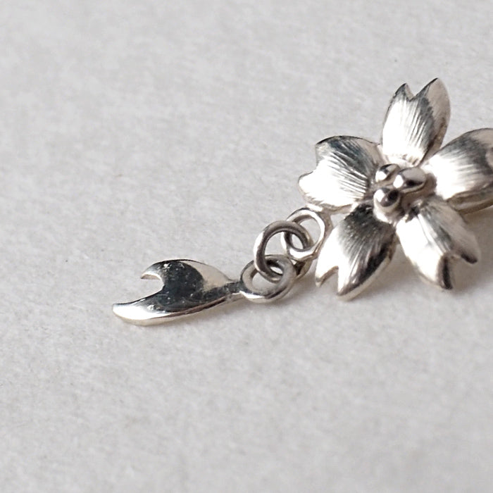S Sakura Necklace Single Sakura Type Silver 925 [S-TS-01] Saori