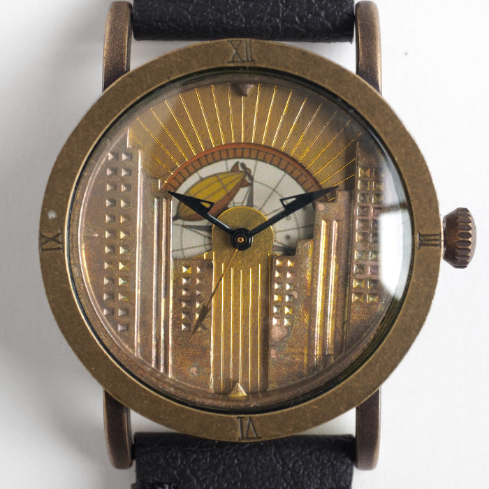 DEDEGUMO Handmade Watch Metropolitan Quartz Sun &amp; Moon Men's Women's [S36-2] Kyoto Handmade Watch Brand 