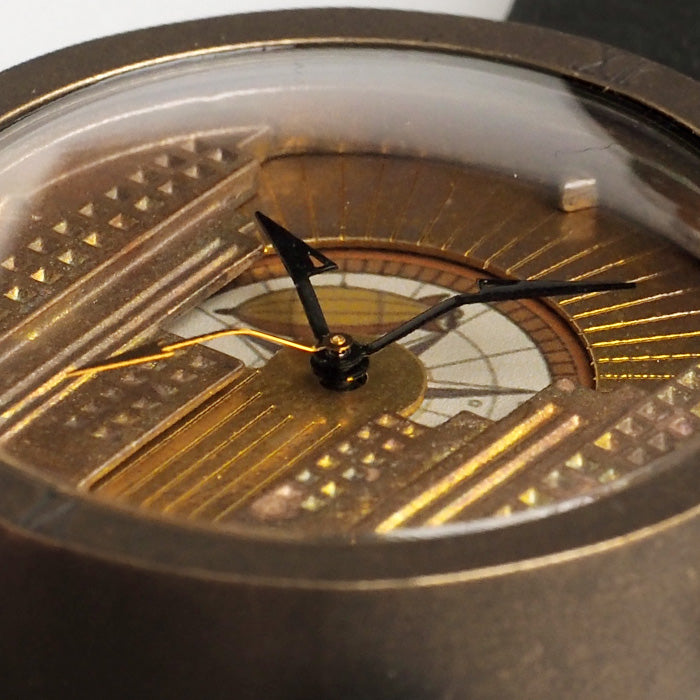 DEDEGUMO Handmade Watch Metropolitan Quartz Sun &amp; Moon Men's Women's [S36-2] Kyoto Handmade Watch Brand 