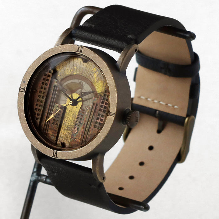 DEDEGUMO Handmade Watch Metropolitan Quartz Sun &amp; Moon Men's Women's [S36-2] Kyoto Handmade Watch Brand 