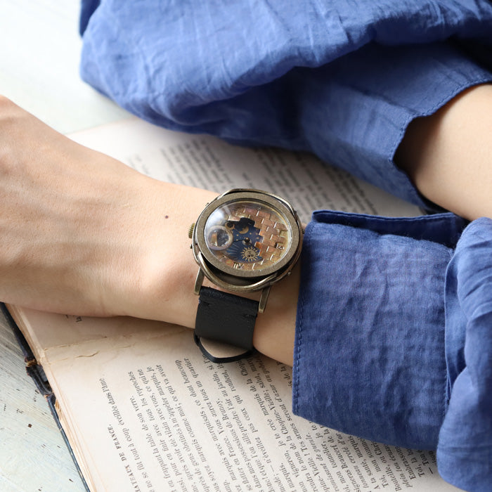 DEDEGUMO(デデグモ) 手作り 腕時計 星界小部屋 メンズ レディース 男女兼用 [S36-3] 京都 ハンドメイド ウォッチ ブランド