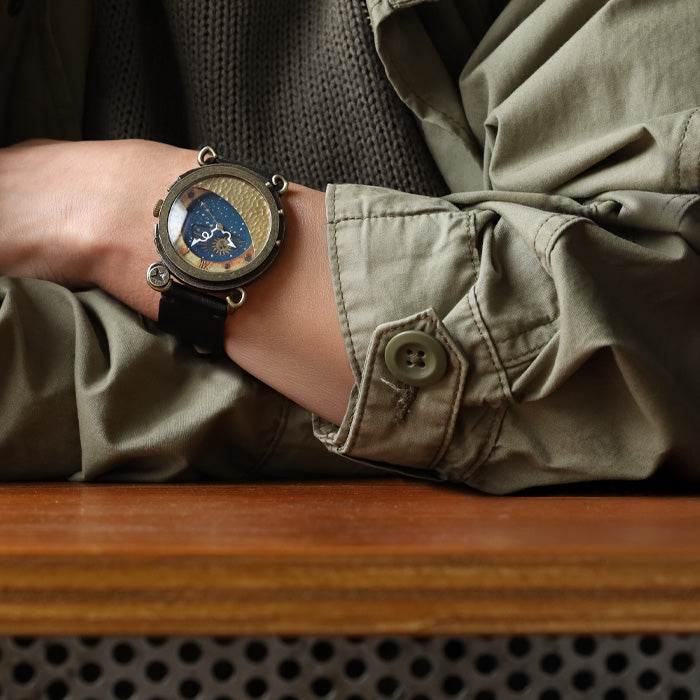 DEDEGUMO(デデグモ) 手作り 腕時計 月光 メンズ レディース 男女兼用 [S36-4] 京都 ハンドメイド ウォッチ ブランド