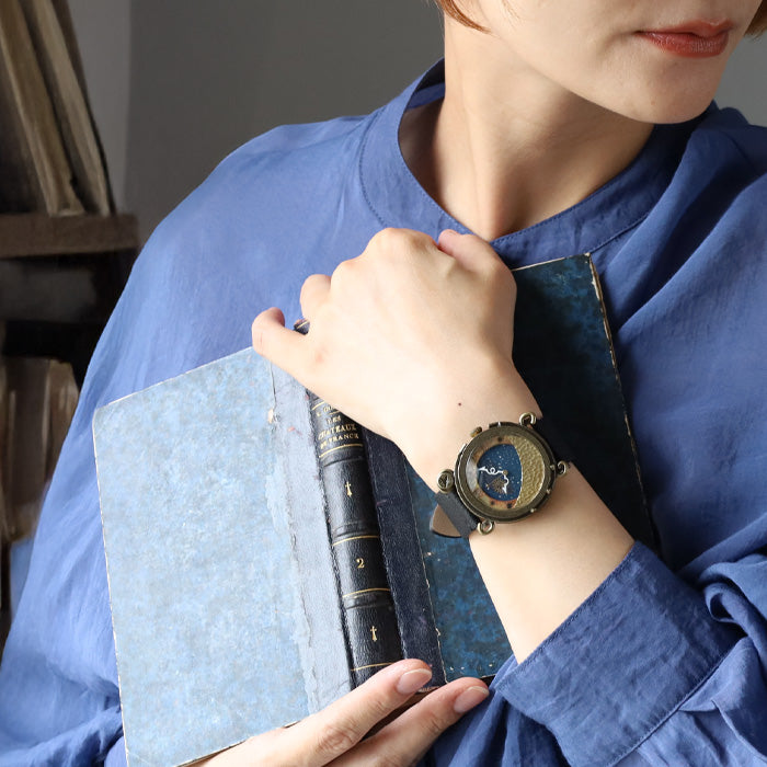 DEDEGUMO(デデグモ) 手作り 腕時計 月光 メンズ レディース 男女兼用 [S36-4] 京都 ハンドメイド ウォッチ ブランド