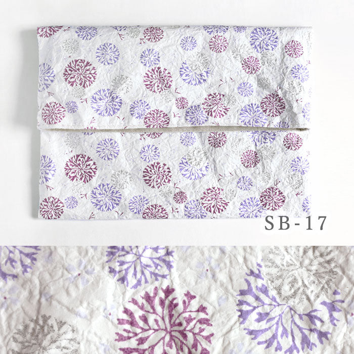 Kyoto Shogado Yuzen washi stamp book bag chic [SGD-BAG-CHIC] Kyoto Kyo-Yuzen Japanese stationery brand Japanese pattern Goshuin book large size pouch