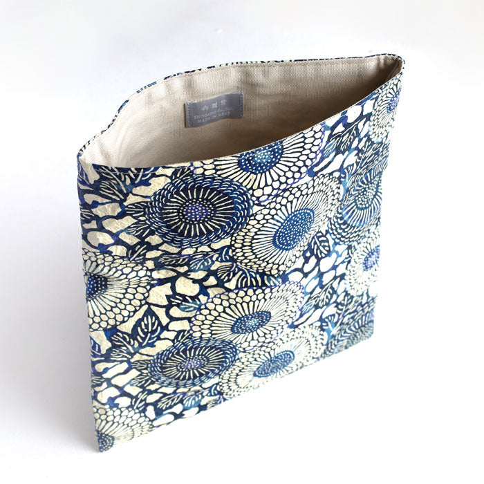 Kyoto Shogado Yuzen washi paper red stamp book bag goen [SGD-BAG-GOEN] Kyoto Kyo-Yuzen Japanese stationery brand Japanese pattern Goshuin book large size pouch