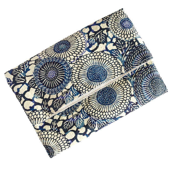 Kyoto Shogado Yuzen washi paper red stamp book bag goen [SGD-BAG-GOEN] Kyoto Kyo-Yuzen Japanese stationery brand Japanese pattern Goshuin book large size pouch