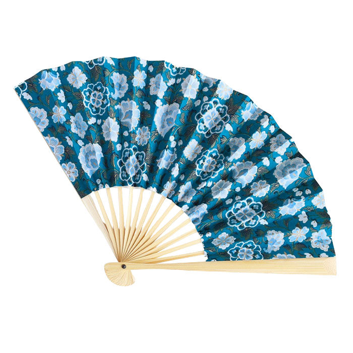 Kyoto Shogado Yuzen Washi Fan GARDEN [SGD-FAN-GARDEN] Women's Japanese pattern paper fan, stylish and cute