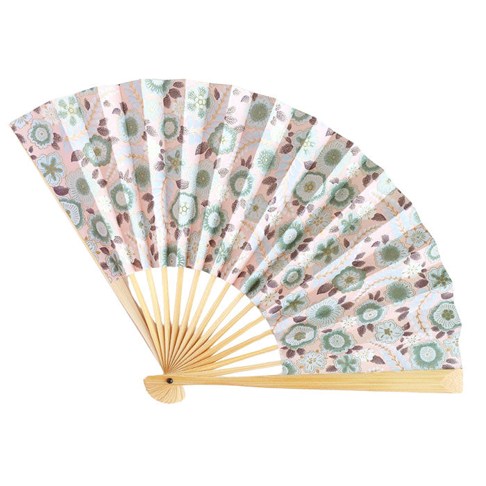 Kyoto Shogado Yuzen Washi Fan GARDEN [SGD-FAN-GARDEN] Women's Japanese pattern paper fan, stylish and cute