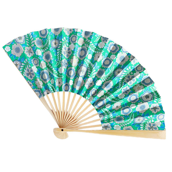Kyoto Shogado Yuzen Washi Fan GARDEN [SGD-FAN-GARDEN] Women's Japanese pattern paper fan, stylish and cute