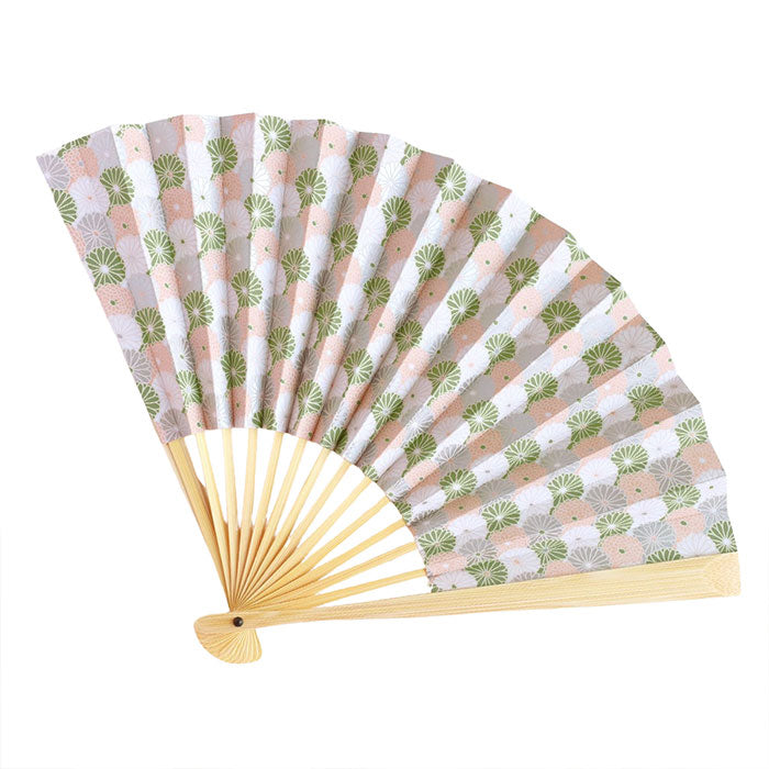 Kyoto Shogado Yuzen Washi Fan TONE [SGD-FAN-TONE] Women's and Men's Japanese Pattern Paper Fan Stylish and Cute