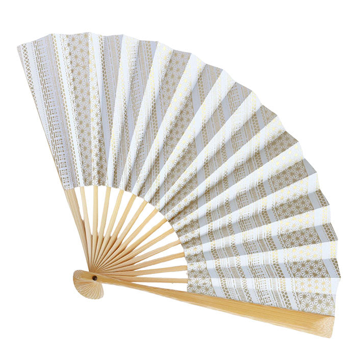 Kyoto Shogado Yuzen Washi Fan TONE [SGD-FAN-TONE] Women's and Men's Japanese Pattern Paper Fan Stylish and Cute