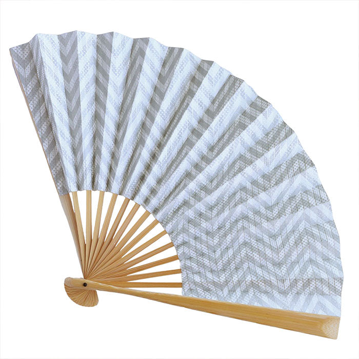Kyoto Shogado Yuzen Washi Fan TWEED [SGD-FAN-TWEED] Women's Japanese pattern paper fan casual stylish cute