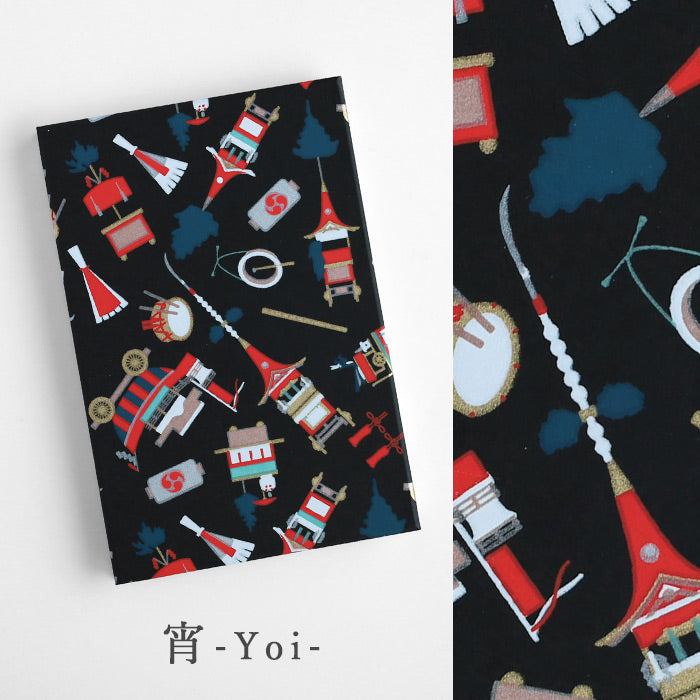 Shogado Yuzen Seal Book goen Gion Zukushi [SGD-SHUIN-GI] Kyoto Kyo-Yuzen Japanese Stationery Brand Large Size Accordion-Fold Goshuincho