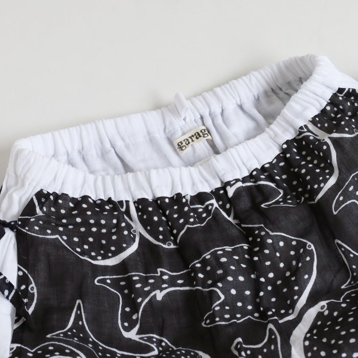 [2 colors] Gauze clothing workshop garage Whale shark apron skirt for women [SK-32] Tatsuya Nakanishi and Yoko Nakanishi Gauze clothing Handmade Brand