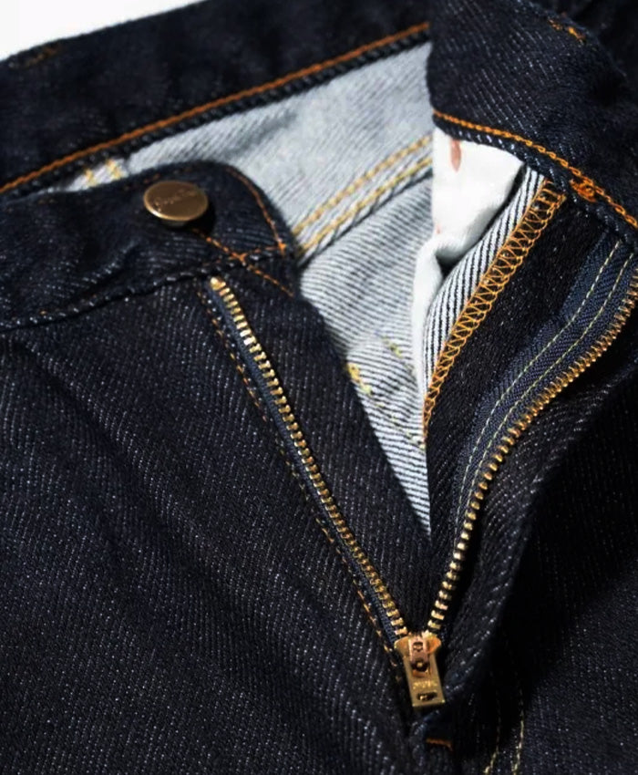 graphzero 10oz 5/1 Twill Selvedge Stretch Denim Slim Straight Jeans Indigo One-Wash [GZ-5/1SLST-ID] Okayama Kurashiki Kojima Jeans Denim Brand