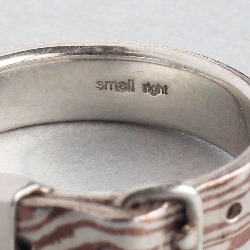 small right（スモールライト）木目金 ベルトリング  銀×銅 5mm幅 [SR-RG-18] 磯俊宏 アクセサリー作家 ブランド
